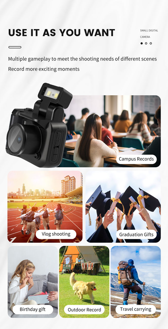 Y4000 Mini Camera With Flash Lamp Portable Video Recorder DV 1080P With LCD Screen 2