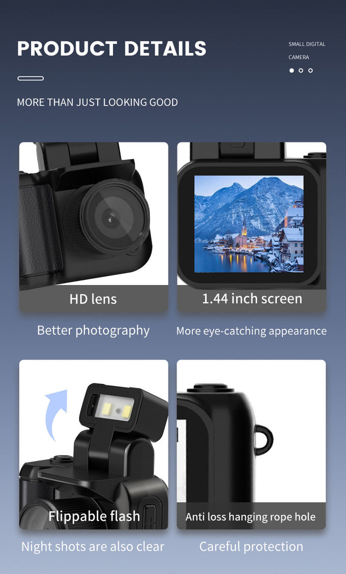 Y4000 Mini Camera With Flash Lamp Portable Video Recorder DV 1080P With LCD Screen 1